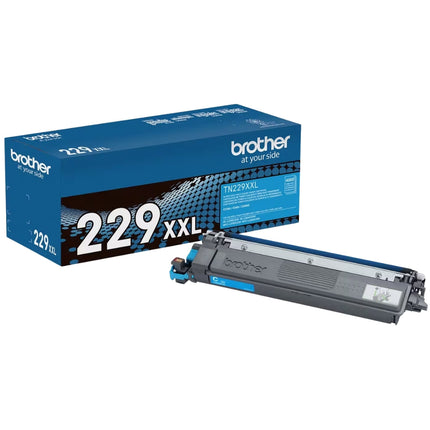 Original Brother TN-229XXL Super High Yield Cyan Laser Toner Cartridge