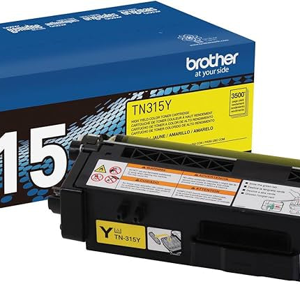 Original Brother TN-315 High Yield Yellow Toner Cartridge, TN315Y