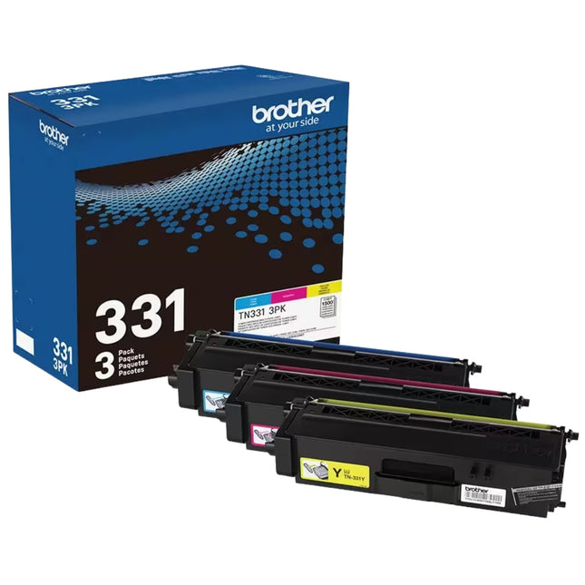 Original Brother TN-331 Standard Yield Multi-Color Toner Cartridge- 3-Pack