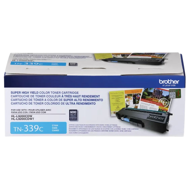 Original Brother TN-339 Super High Yield Cyan Toner Cartridge