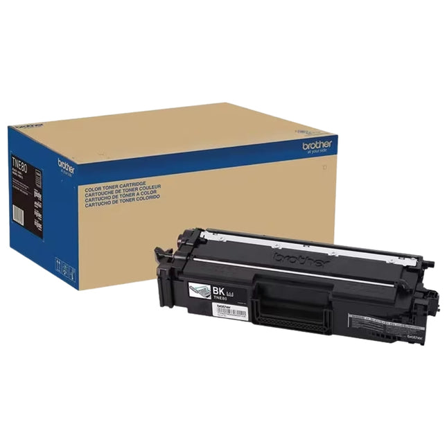 Original Brother TN-E80 Super High-Yield Black Toner Cartridge