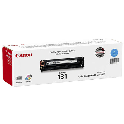 Original Canon 131 Standard-Yield Cyan Toner Cartridge, 6271B001