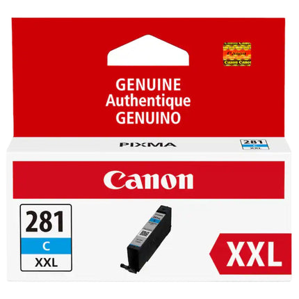 Original Canon 281XXL Super High Yield Cyan Ink Cartridge, 1980C001