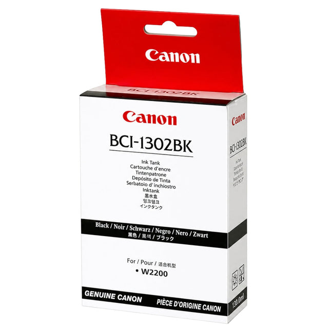 Original Canon BCI-1302BK (BCI-1302) 130-ml Black Inkjet Cartridge