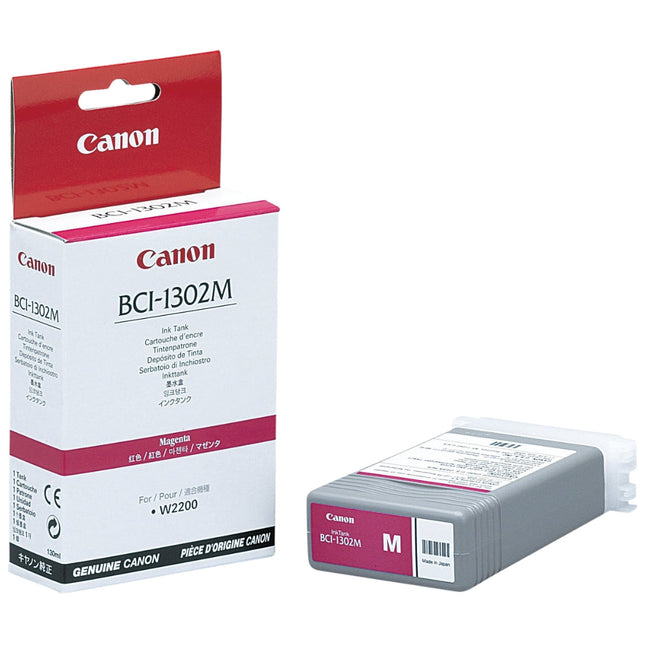 Original Canon BCI-1302M (BCI-1302) 130-ml Magenta Inkjet Cartridge