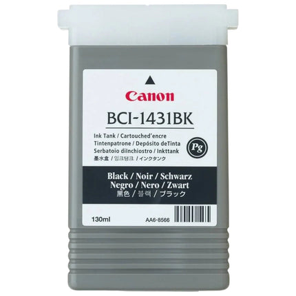 Original Canon BCI-1431BK Black Ink Cartridge, 8963A001
