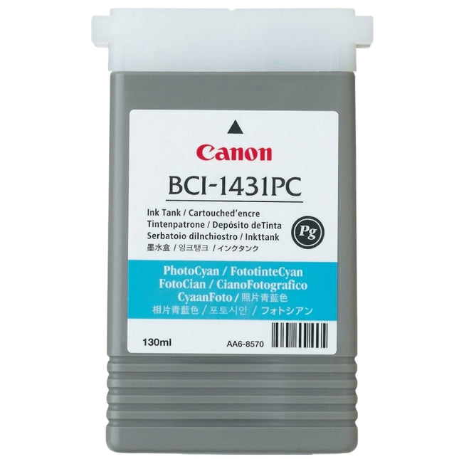 Original Canon BCI-1431PC Photo Cyan Ink Cartridge, 8973A001AA