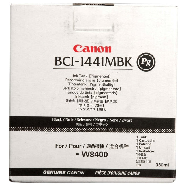 Original Canon BCI-1441 High Yield Matte Black Ink Cartridge, AA6-8637