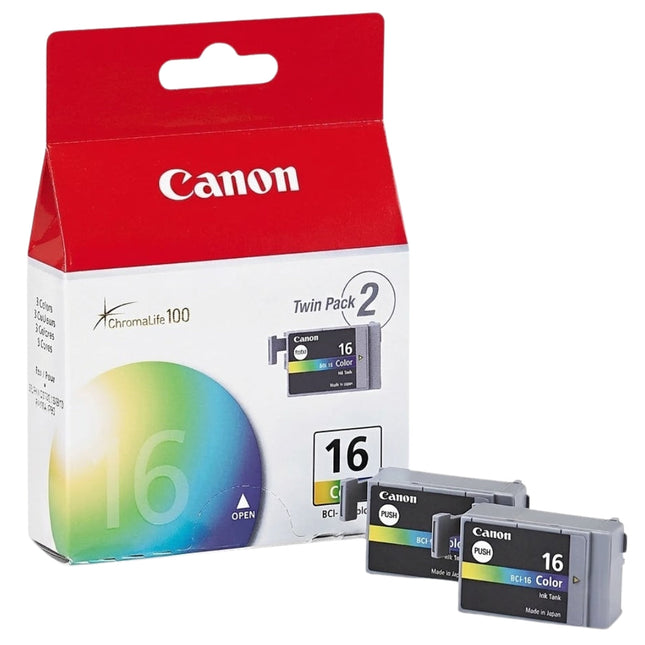 Original Canon BCI-16 Color Ink Cartridge-2 Pack