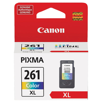Original Canon CL-261XL High-Yield Color Ink Cartridge, 3724C001