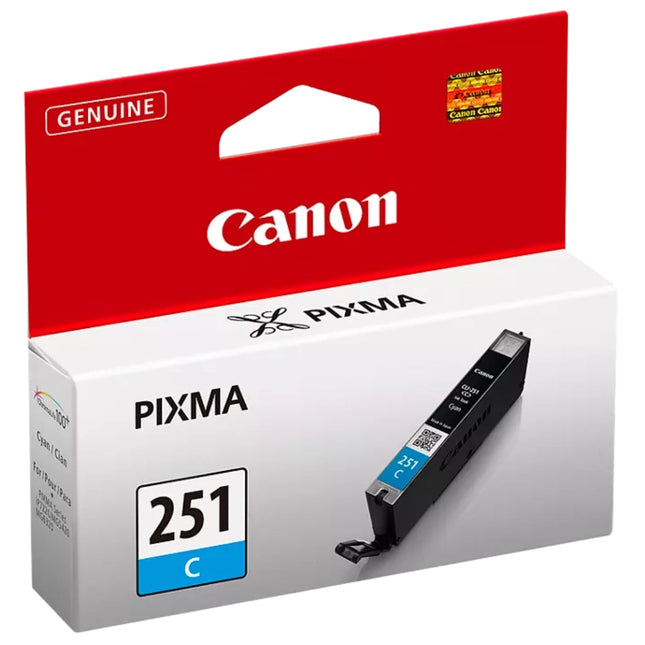 Original Canon CLI-251 Cyan Ink Cartridge