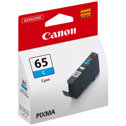 Original Canon CLI-65 Standard Yield Cyan Ink Cartridge, 4216C002
