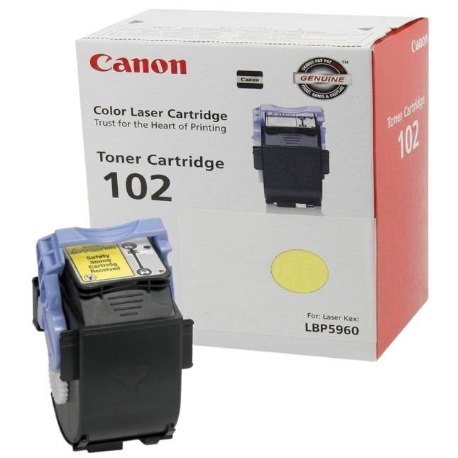 Original Canon CRG-102 High-Yield Yellow Toner Cartridge, 9642A006AA