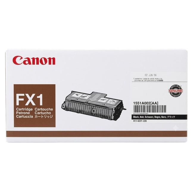 Original Canon FX-1 Black Laser Toner Cartridge, 1551A002