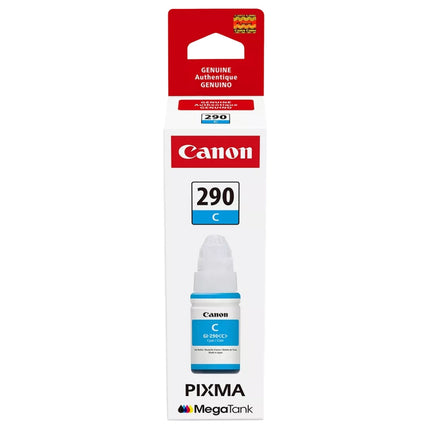 Original Canon GI-290 High Yield Cyan Ink Bottle, 1598C001