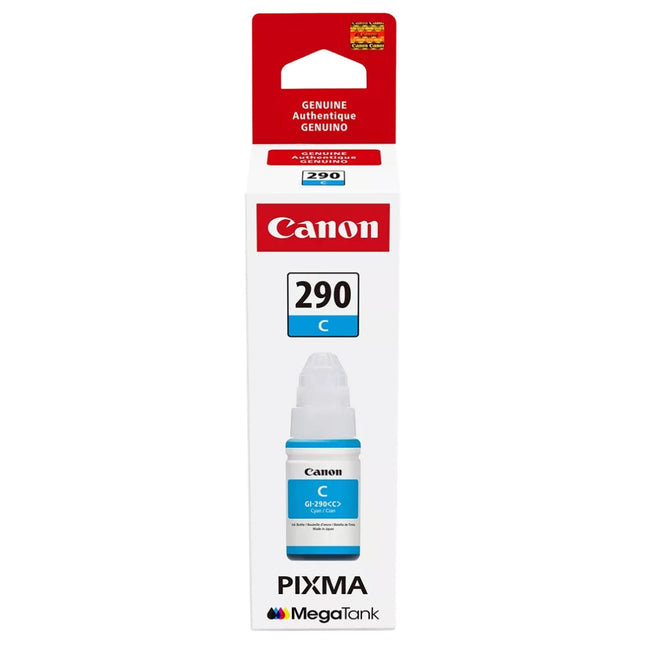 Original Canon GI-290 High Yield Cyan Ink Bottle, 1598C001