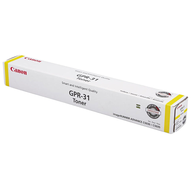 Original Canon GPR-31 Standard Yield Yellow Toner Cartridge, 2802B003AA
