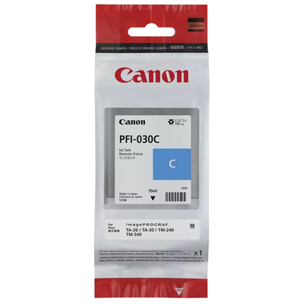 Original Canon PFI-030 Standard Yield Cyan Ink Cartridge, 3490C001
