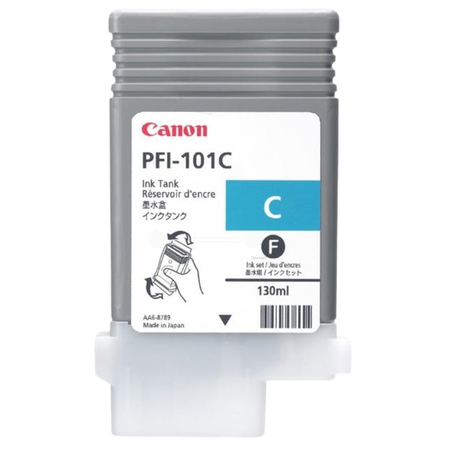 Original Canon PFI-101 130mL Cyan Ink Cartridge