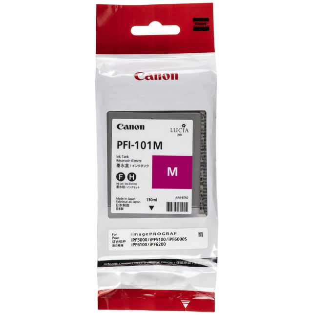 Original Canon PFI-101 130mL Magenta Ink Cartridge