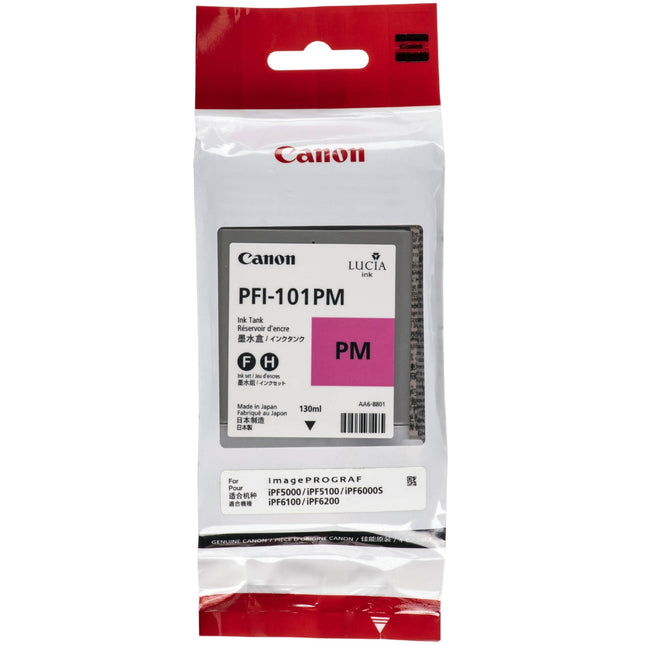 Original Canon PFI-101 130mL Photo Magenta Ink Cartridge