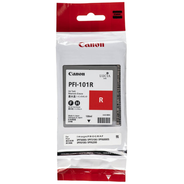 Original Canon PFI-101 130mL Red Ink Cartridge