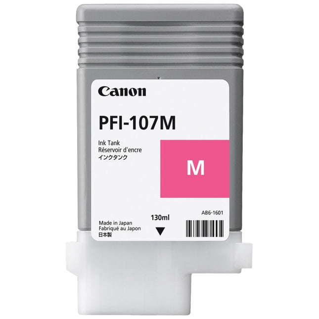 Original Canon PFI-107 130mL Magenta Ink Cartridge