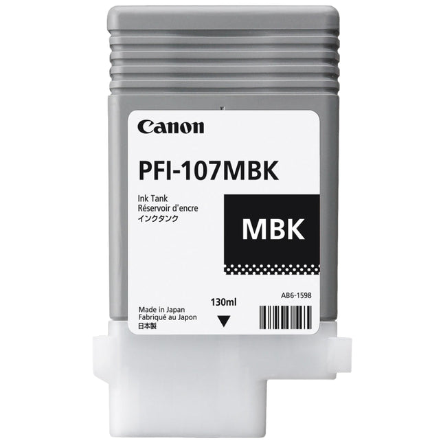 Original Canon PFI-107 130mL Matte Black Ink Cartridge