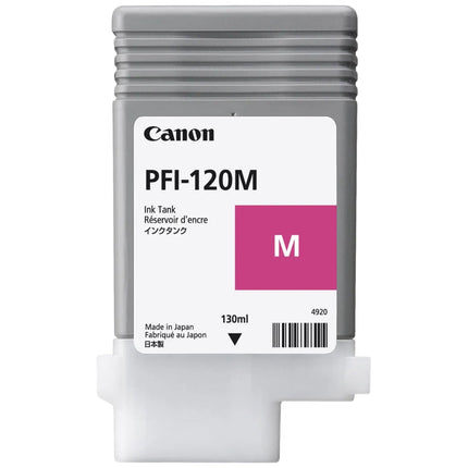 Original Canon PFI-120 Magenta High-Yield Ink Cartridge, 2887C001AA