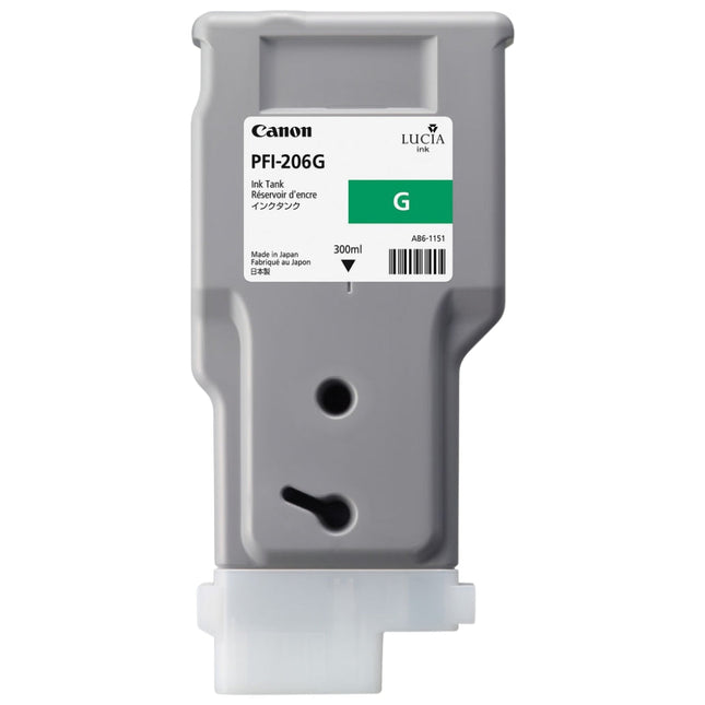 Original Canon PFI-206 300mL Green Ink Cartridge