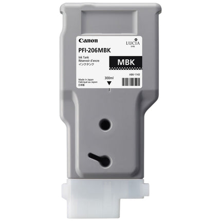 Original Canon PFI-206 300mL Matte Black Ink Cartridge