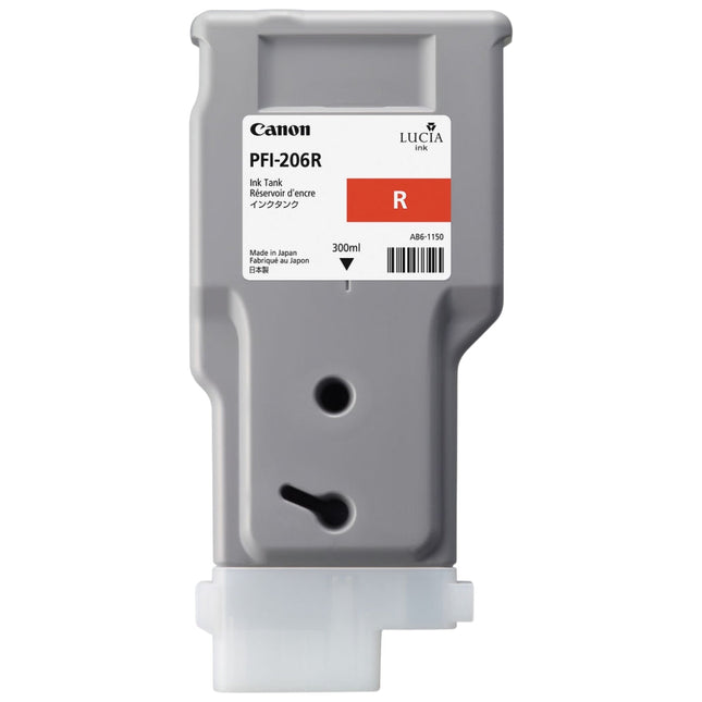 Original Canon PFI-206 300mL Red Ink Cartridge