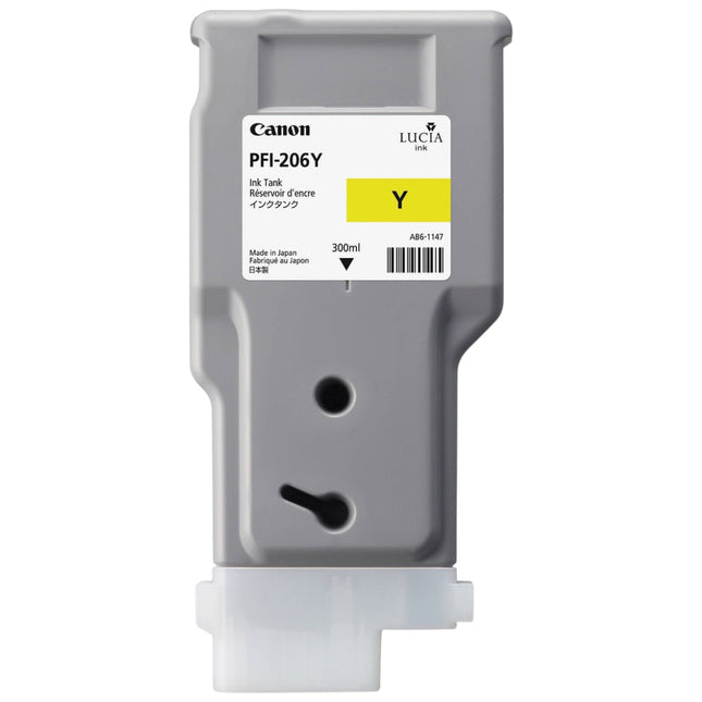 Original Canon PFI-206 300mL Yellow Ink Cartridge