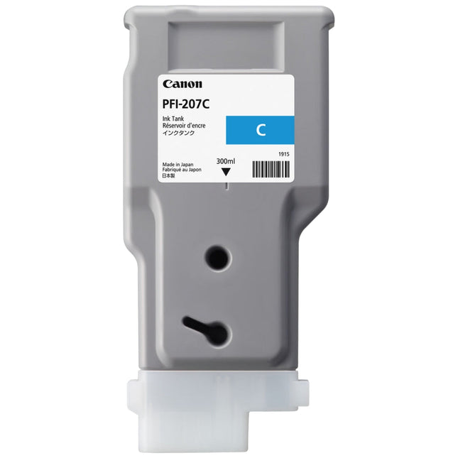 Original Canon PFI-207 300mL Cyan Ink Cartridge