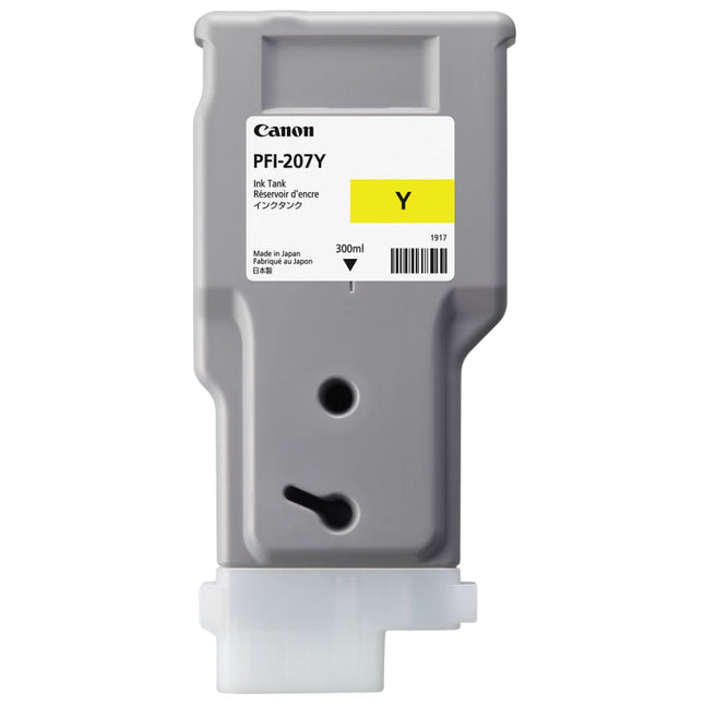 Original Canon PFI-207 300mL Yellow Ink Cartridge