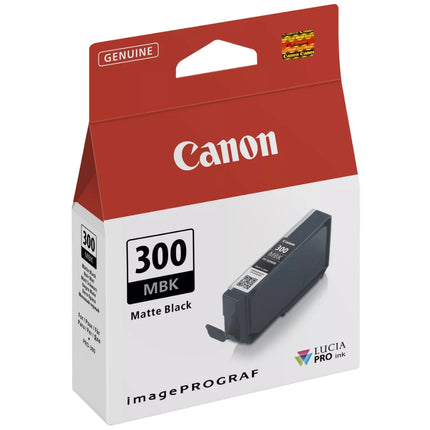 Original Canon PFI-300 Standard Yield Matte Black Ink Cartridge, 4192C002