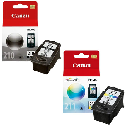 Original Canon PG-210 / CL-211 Black and Color Ink Cartridges