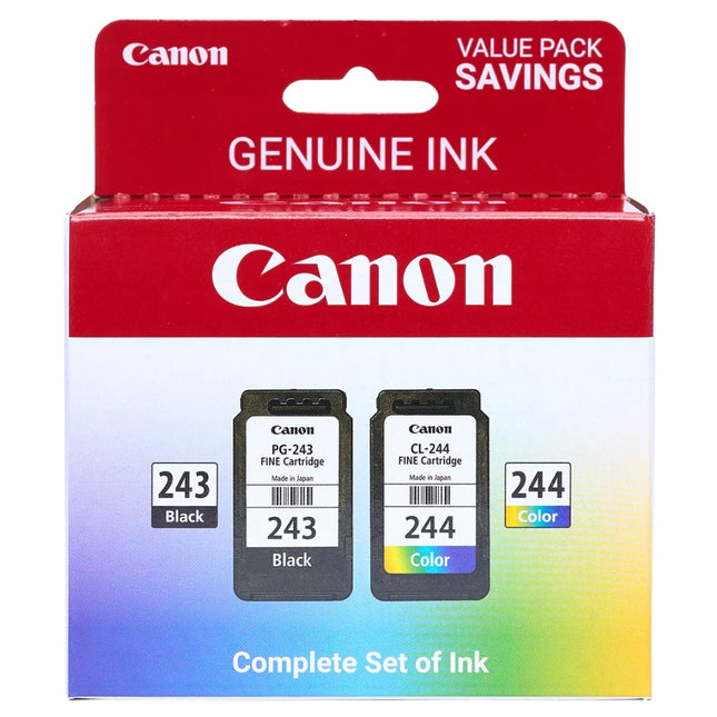 Original Canon PG-243/CL-244 Black & Color Ink Cartridges