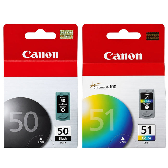 Original Canon PG-50 Black and CL-51 Color Ink- Combo Pack