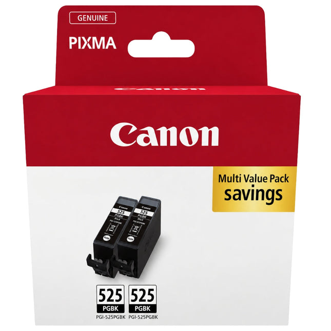Original Canon PGI-525 Black Ink Cartridges- 2 Pack