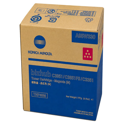 Original Konica Minolta TNP49M High Yield Magenta Toner Cartridge, A95W330