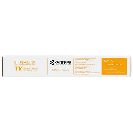 Original Kyocera TK-8517Y Standard Yield Yellow Toner Cartridge, TK8517Y