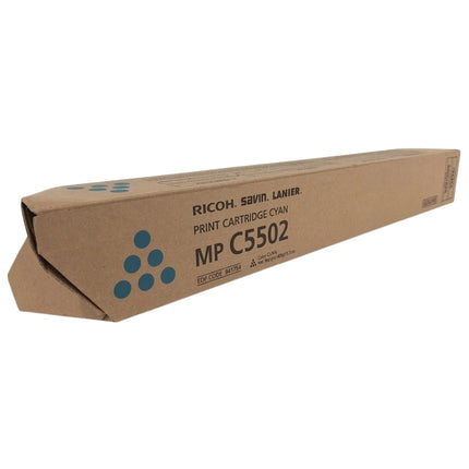 Original Ricoh MPC5502 Standard Yield Cyan Toner Cartridge, 841754