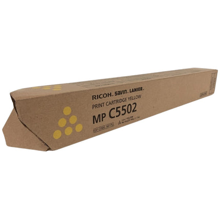 Original Ricoh MPC5502 Standard Yield Yellow Toner Cartridge, 841752