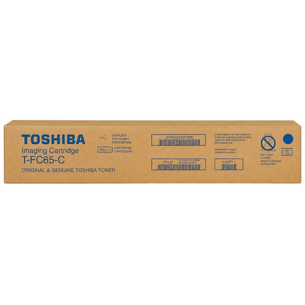Original Toshiba T-FC65-C Standard Yield Cyan Toner Cartridge