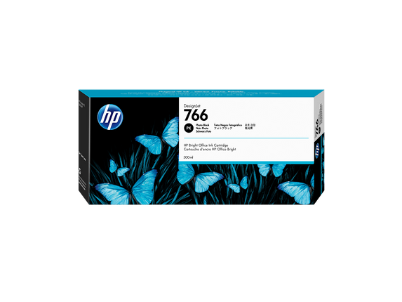 Original HP 766 High Yield Photo Black 300ml Ink Cartridge, P2V94A
