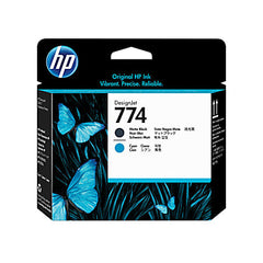 Original HP 774 Standard Yield Black / Cyan Inkjet Cartridge, P2W01A