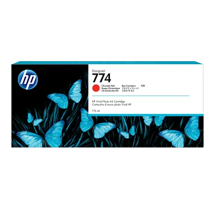 Original HP 774 Standard Yield Chromatic Red Ink Cartridge, P2W02A