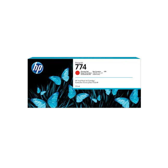 Original HP 774 Standard Yield Chromatic Red Ink Cartridge, P2W02A