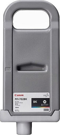 Original Canon PFI-702BK High Yield Black Ink Cartridge, 2220B001